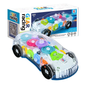 Light up Transparent Gears Police Car Toy for Kids Bump and Go Toy Car for Boys Girl Educational Baby Toys Car Music LED Effects