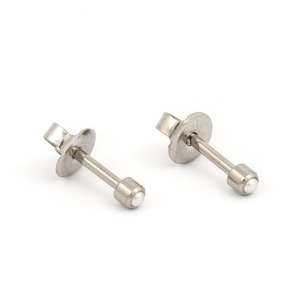 Studex Earrings - M301W : White Pearl