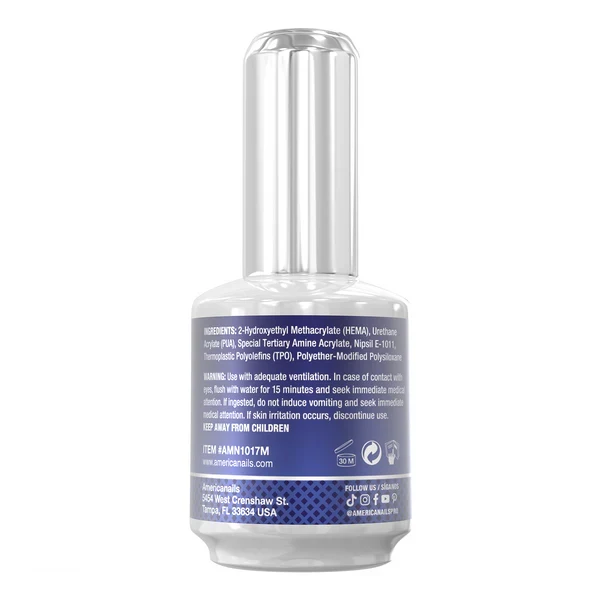 AmericaNails-No Cleanse Gel Polish Top Coat | Matte Finish .5oz