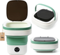 Mini Portable Foldable Washer - 16L Portable Washing Machine, Spin Dryer, Small Folding Washing Machine 3 Cleaning Modes for Baby Clothes/Intimate Apparel, for Travel, Home
