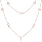 Krystal Stainless Steel Infinity Station Layer Necklace