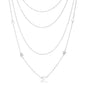 Multi-Chain Star Necklace with CZ