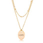 Double Chain HOPE Necklace Gold