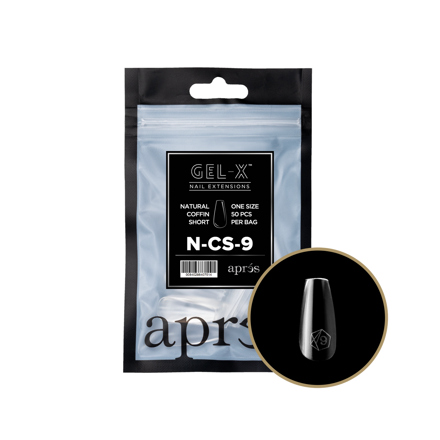 Gel-X Natural Coffin Short 2.0 Refill Bag