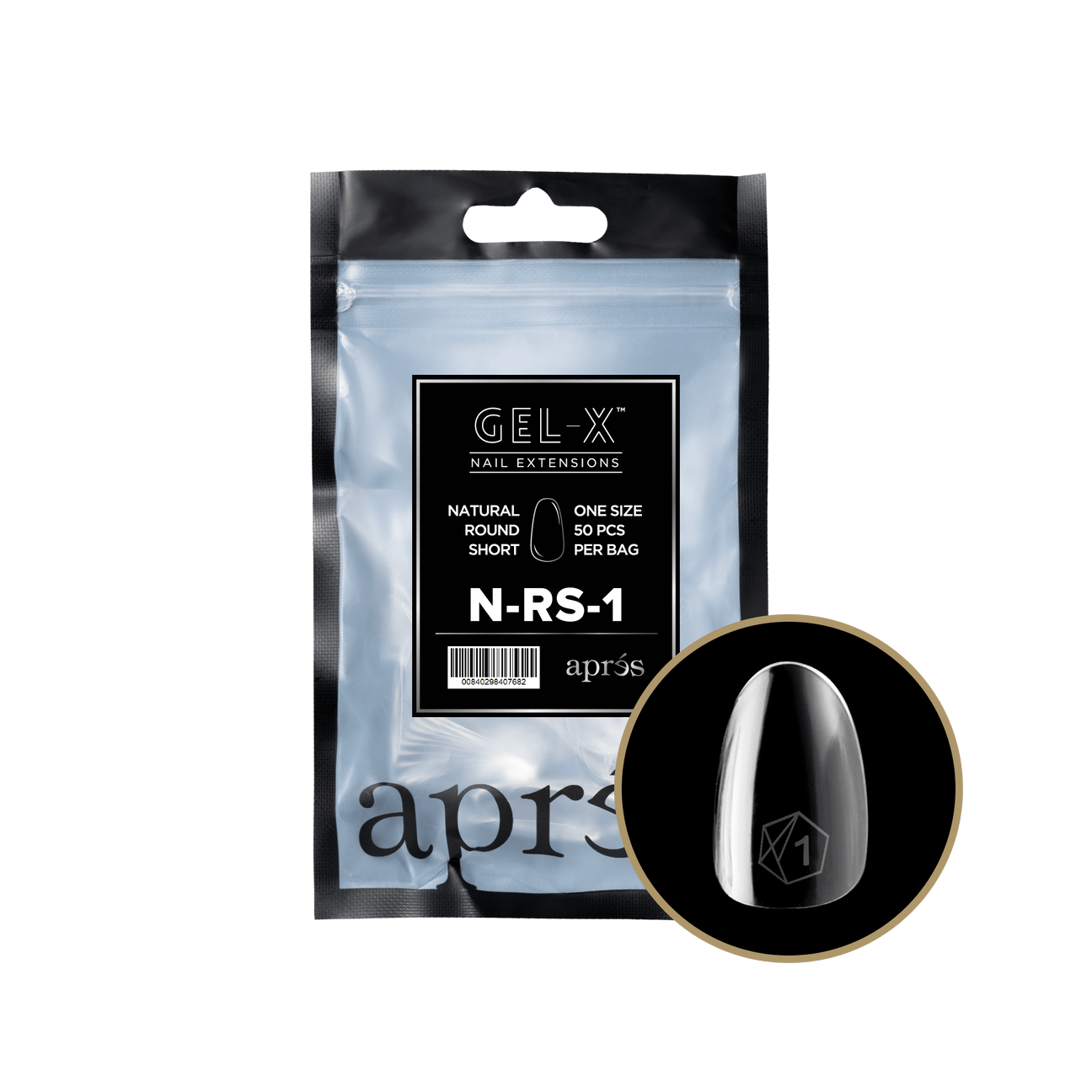 Gel-X Natural Round Short 2.0 Refill Bag