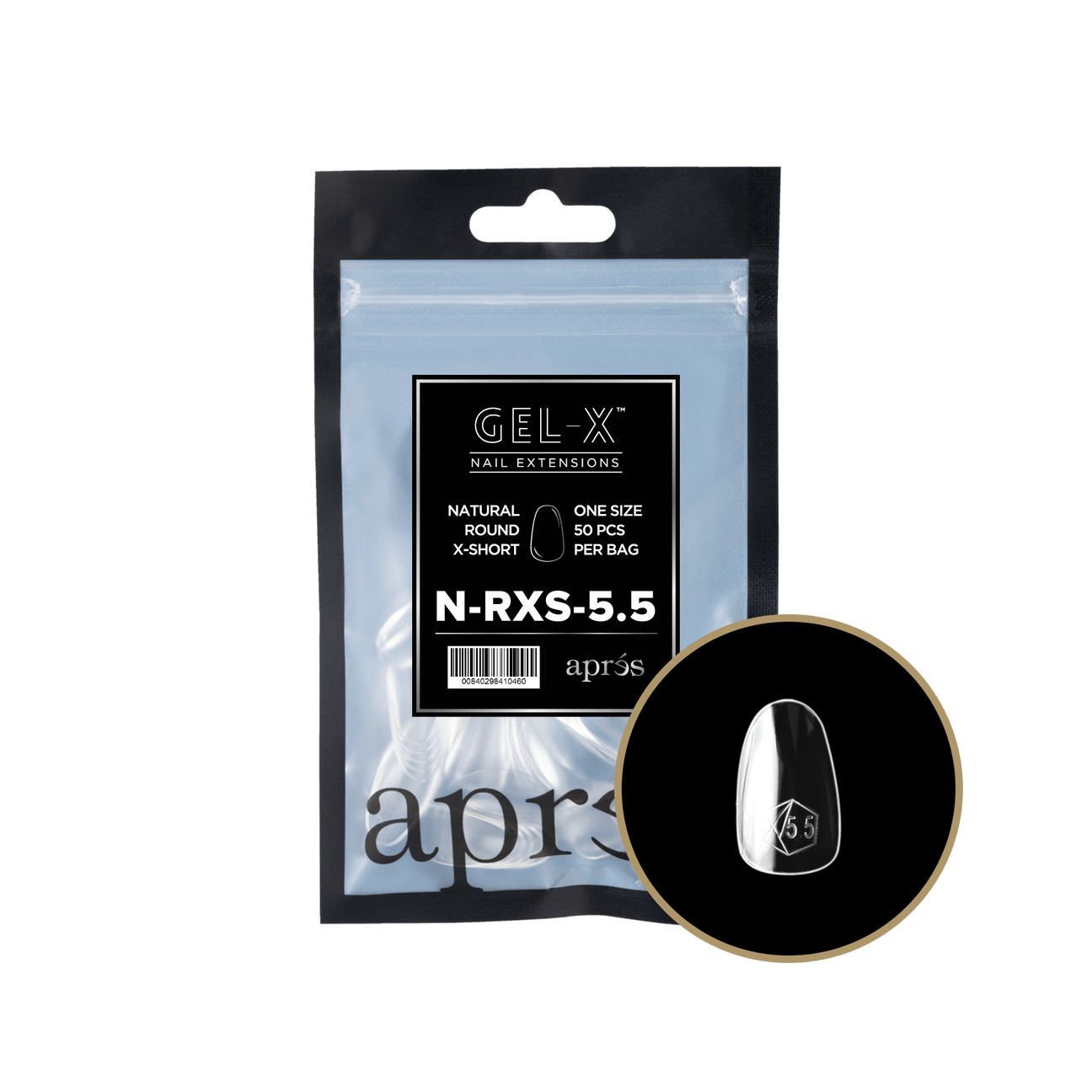 Gel-X Natural Round Extra Short 2.0 Refill Bag