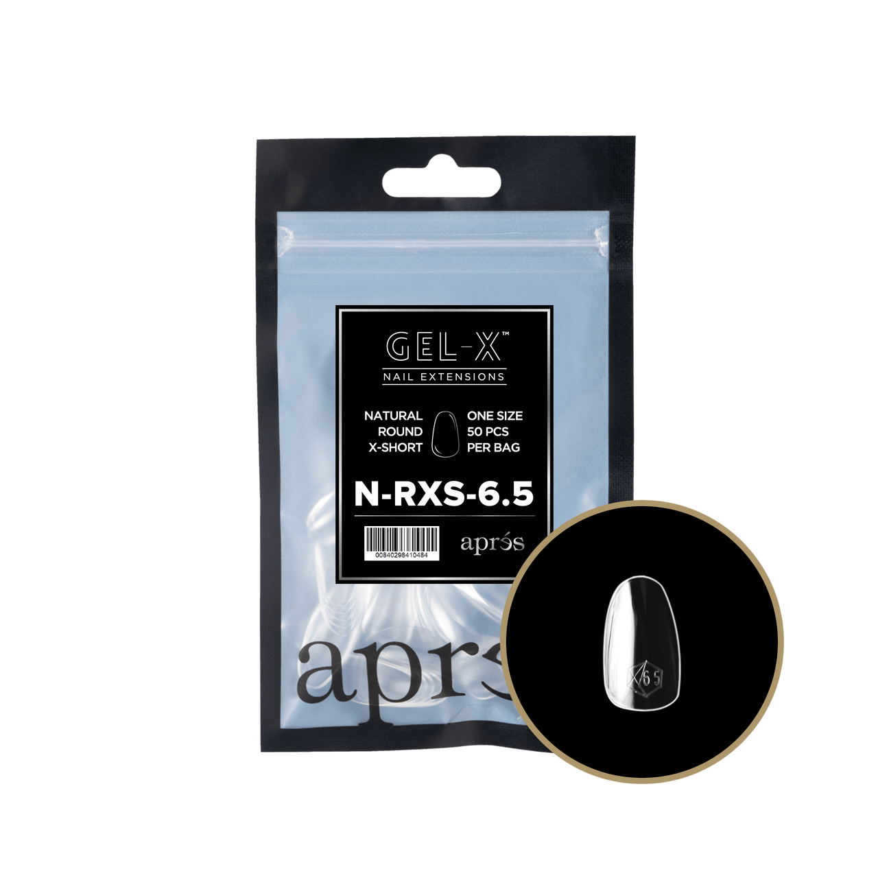 Gel-X Natural Round Extra Short 2.0 Refill Bag