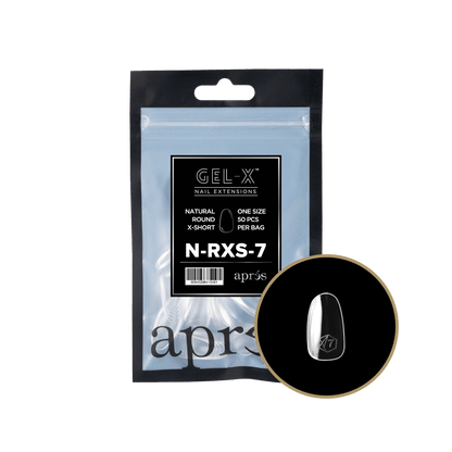 Gel-X Natural Round Extra Short 2.0 Refill Bag