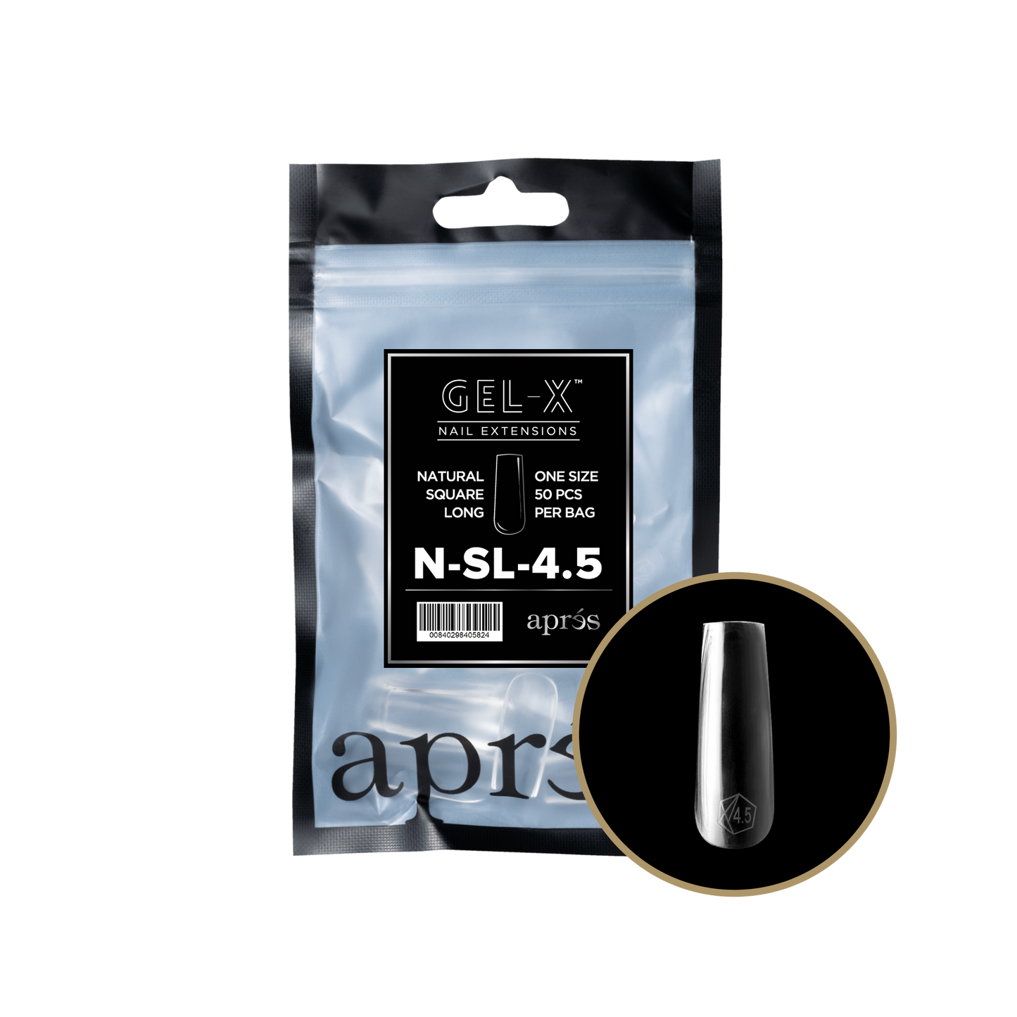 Gel-X Natural Square Long 2.0 Refill Bag