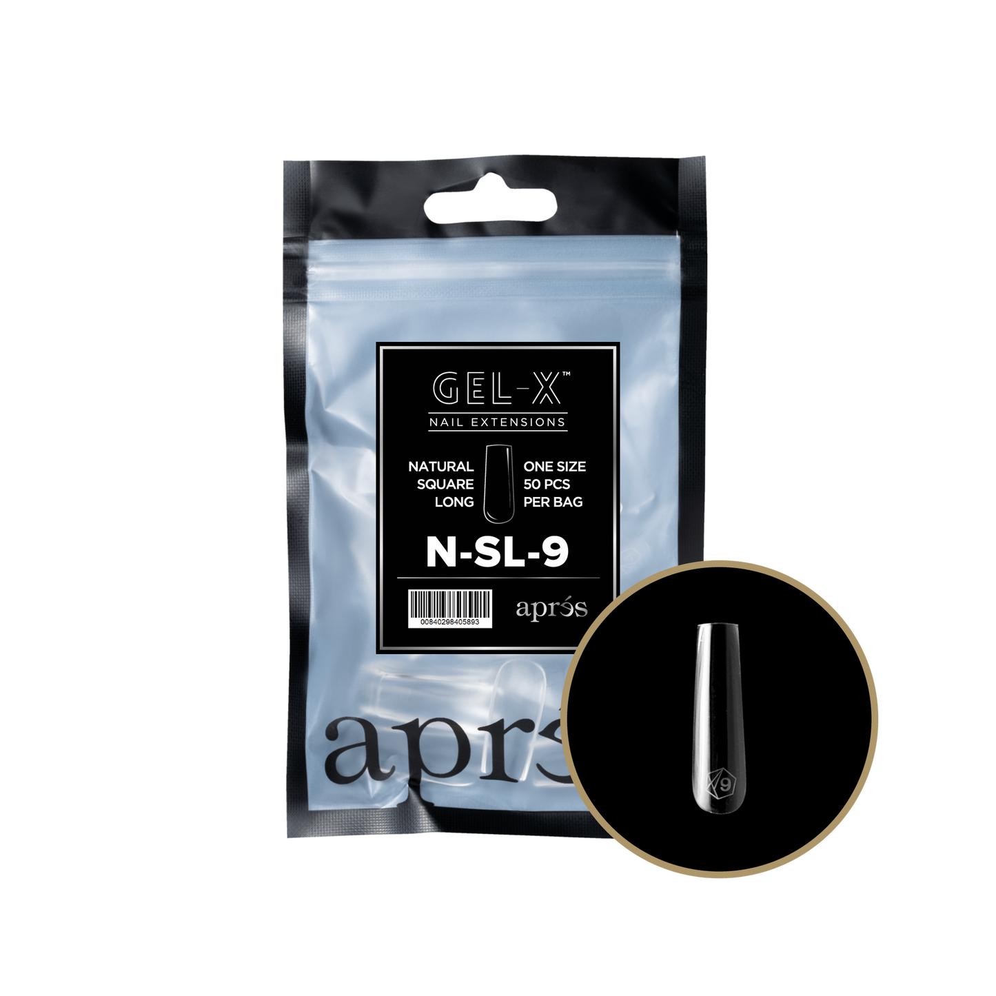 Gel-X Natural Square Long 2.0 Refill Bag