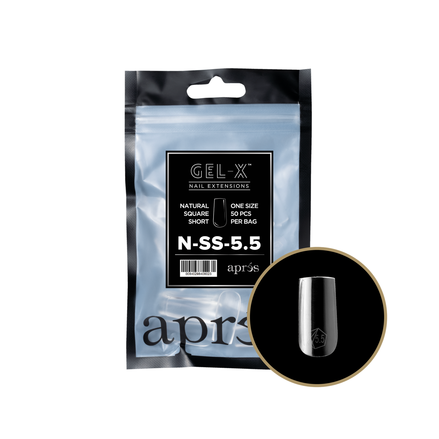 Gel-X Natural Square Short 2.0 Refill Bag