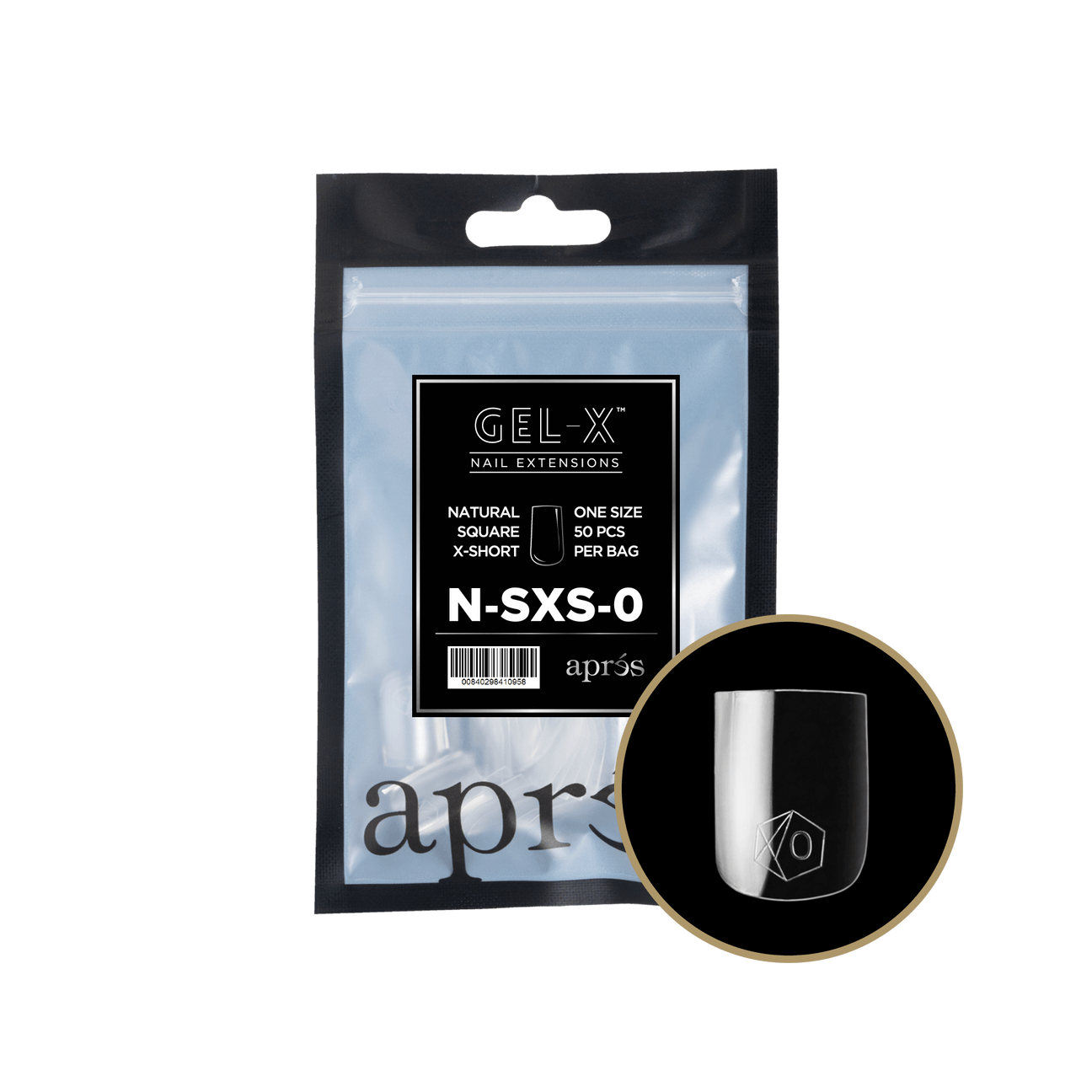 Gel-X Natural Square Extra Short 2.0 Refill Bag