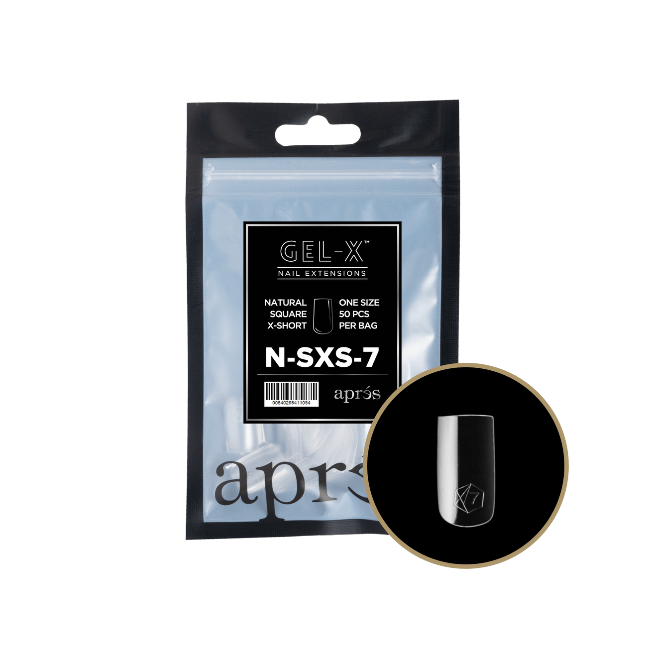 Gel-X Natural Square Extra Short 2.0 Refill Bag
