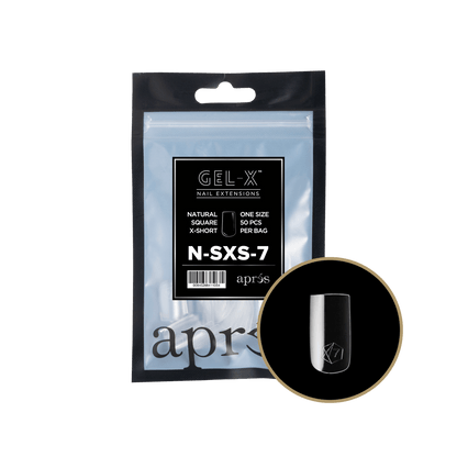 Gel-X Natural Square Extra Short 2.0 Refill Bag