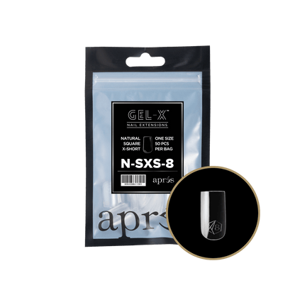 Gel-X Natural Square Extra Short 2.0 Refill Bag