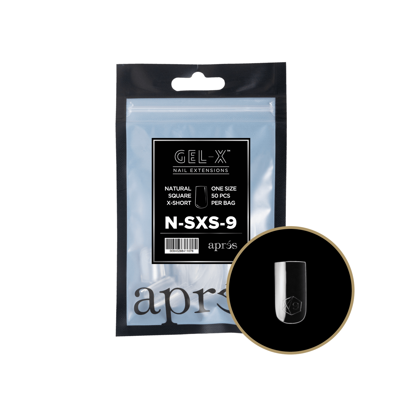 Gel-X Natural Square Extra Short 2.0 Refill Bag