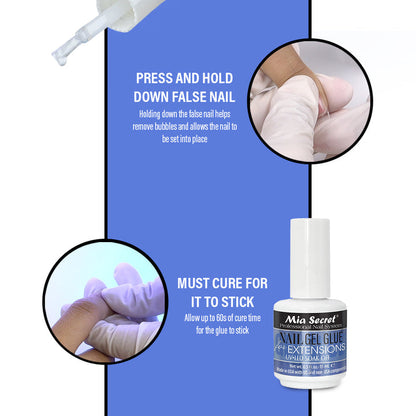 Gel Glue 0.5oz - For Soft Gel Tips