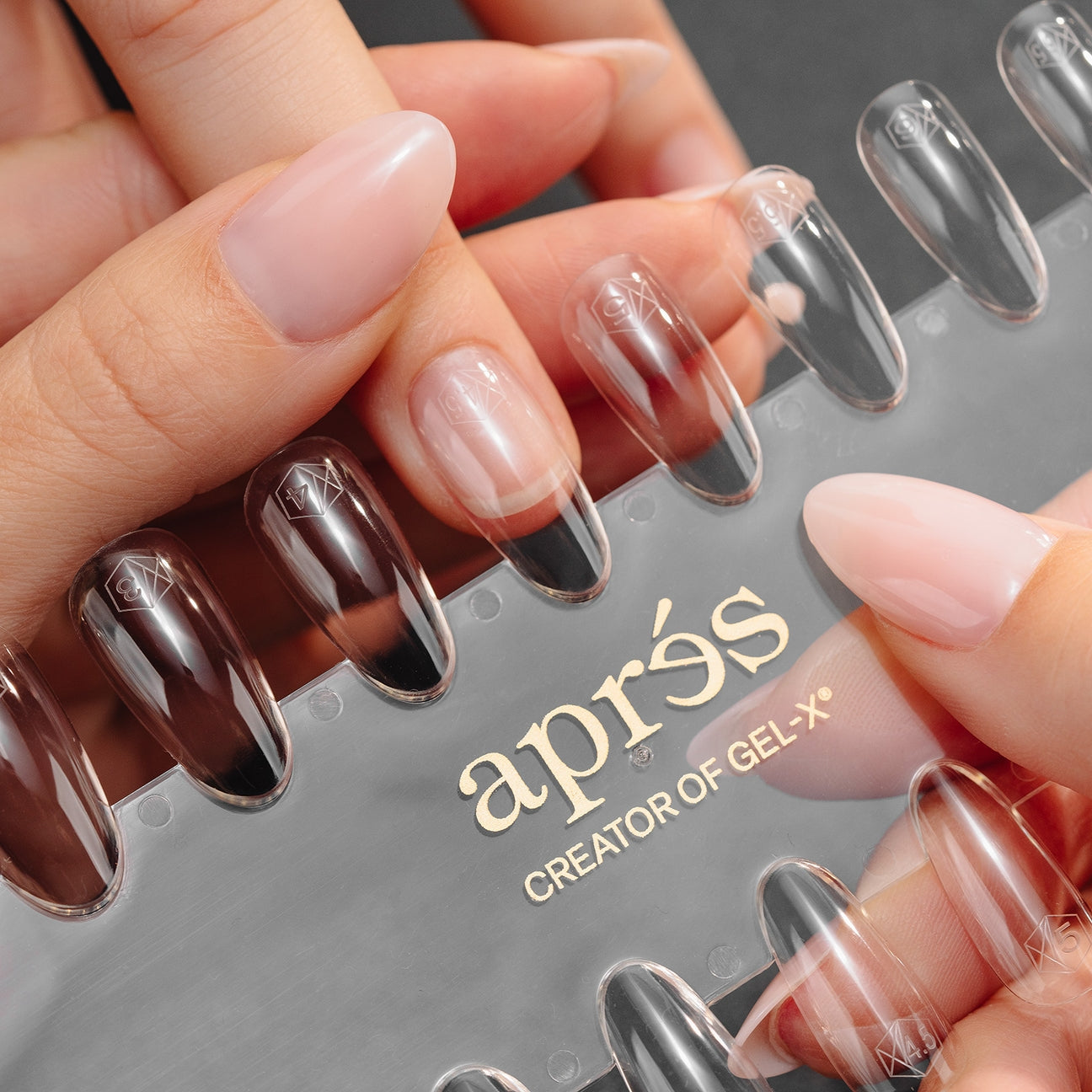 Gel-X Tip Swatch: Natural/Sculpted Round Medium