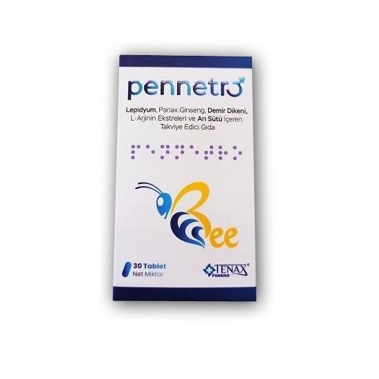 Pennetro - Dietary Supplement for Adults with Lepidium Maca, Panax Ginseng, L-Arginine & Royal Jelly