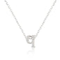Micro-Pave Initial Q Pendant