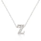 Micro-Pave Initial Z Pendant