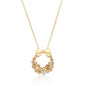 Holiday Wreath Crystal Pendant