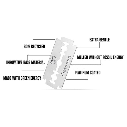 My-Blades Platinum Double Edge Razor Blades 100 ct