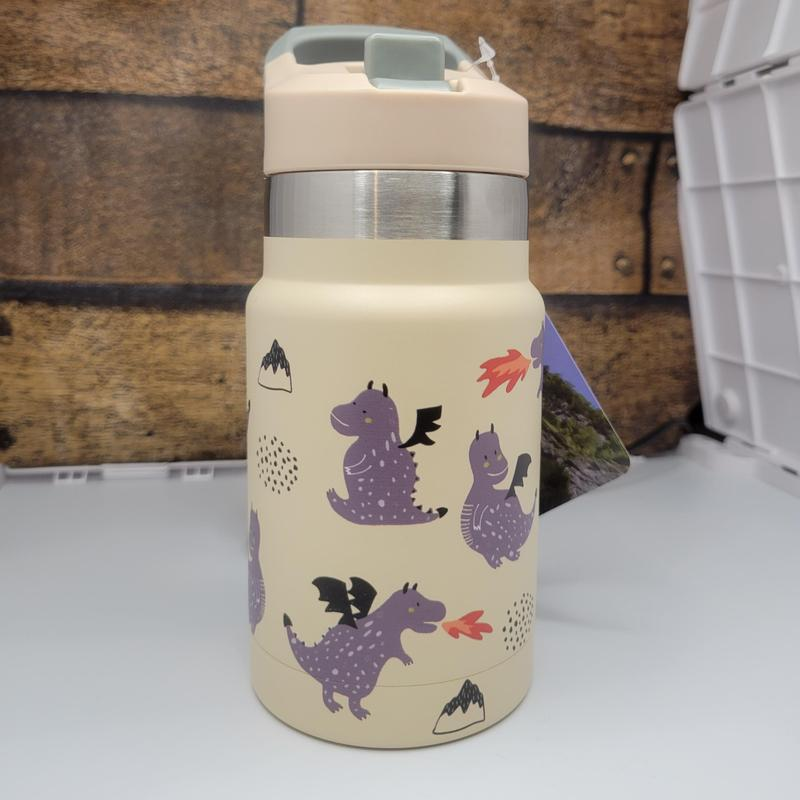Personalized Name 12Oz Water Bottle for Kids - Customizable Bpa-Free Reusable Portable Mug with Lid - Eco-Friendly Drinkware for Back to School & Birthday Gifts