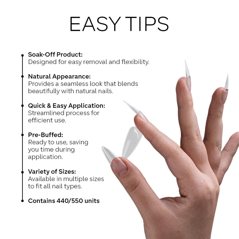 Easy Tips - Almond Small (Short)