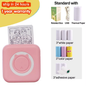 Portable Mini Thermal Printer Wirelessly BT 203Dpi Photo Label Memo Wrong Question Printing Paper USB Cable Imprimante Portable