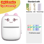 Portable Mini Thermal Printer Wirelessly BT 203Dpi Photo Label Memo Wrong Question Printing Paper USB Cable Imprimante Portable