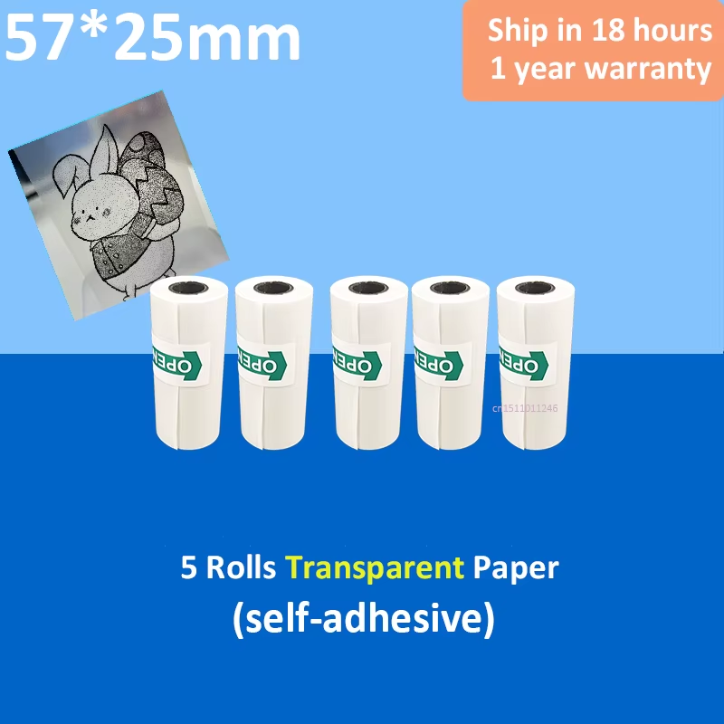 Portable Mini Thermal Printer Wirelessly BT 203Dpi Photo Label Memo Wrong Question Printing Paper USB Cable Imprimante Portable