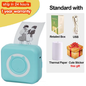 Portable Mini Thermal Printer Wirelessly BT 203Dpi Photo Label Memo Wrong Question Printing Paper USB Cable Imprimante Portable