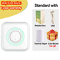 Portable Mini Thermal Printer Wirelessly BT 203Dpi Photo Label Memo Wrong Question Printing Paper USB Cable Imprimante Portable