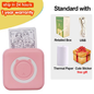 Portable Mini Thermal Printer Wirelessly BT 203Dpi Photo Label Memo Wrong Question Printing Paper USB Cable Imprimante Portable