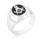 Onyx Cubic Zirconia Masonic Ring