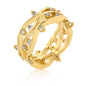 Gwen 1ct CZ Wide Ring