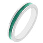 Three Stone Wedding Ring Set