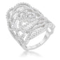 Rosa 1.25ct CZ Filigree Cocktail Ring