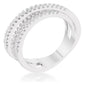 Laurie 0.2ct CZ Contemporary Trio Band Ring