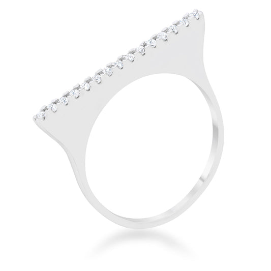 Karolina 0.2ct CZ Contemporary Simple Ring