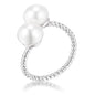 Twisted Rope Freshwater Pearl Wrap ring