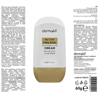 Dermokil Rice Ferment Brightening Fluid Cream for Even Tone 60g