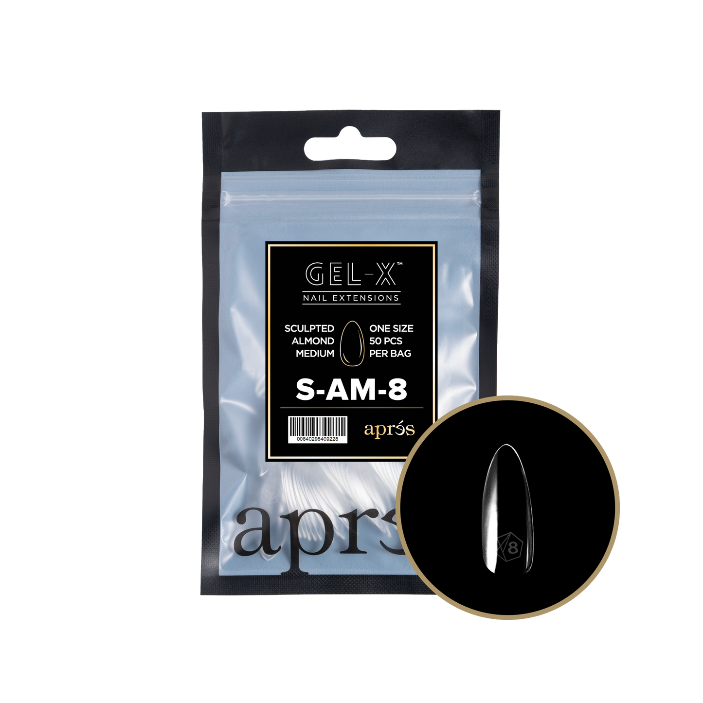 Gel-X Sculpted Almond Medium 2.0 Refill Bag