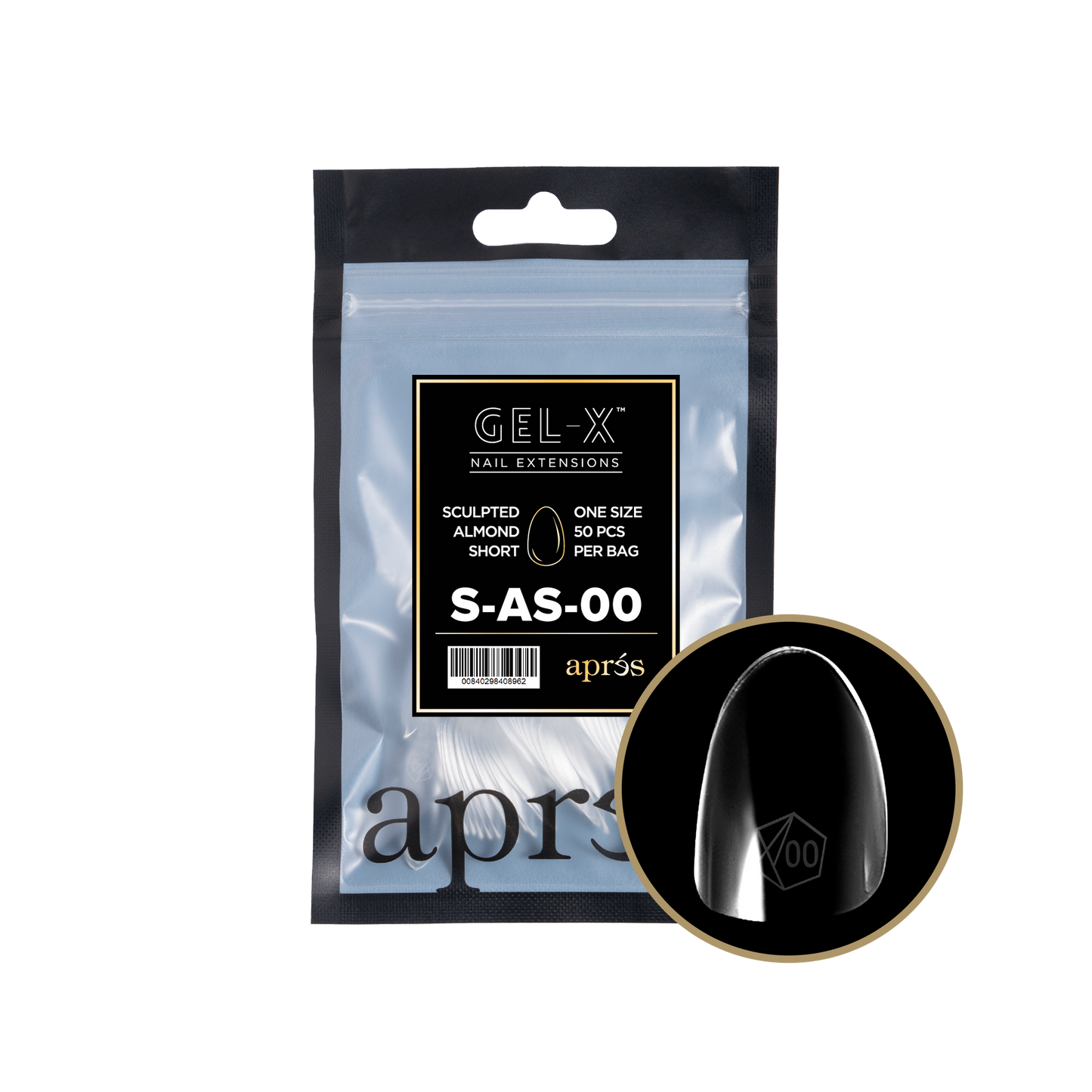 Gel-X Sculpted Almond Short 2.0 Refill Bag