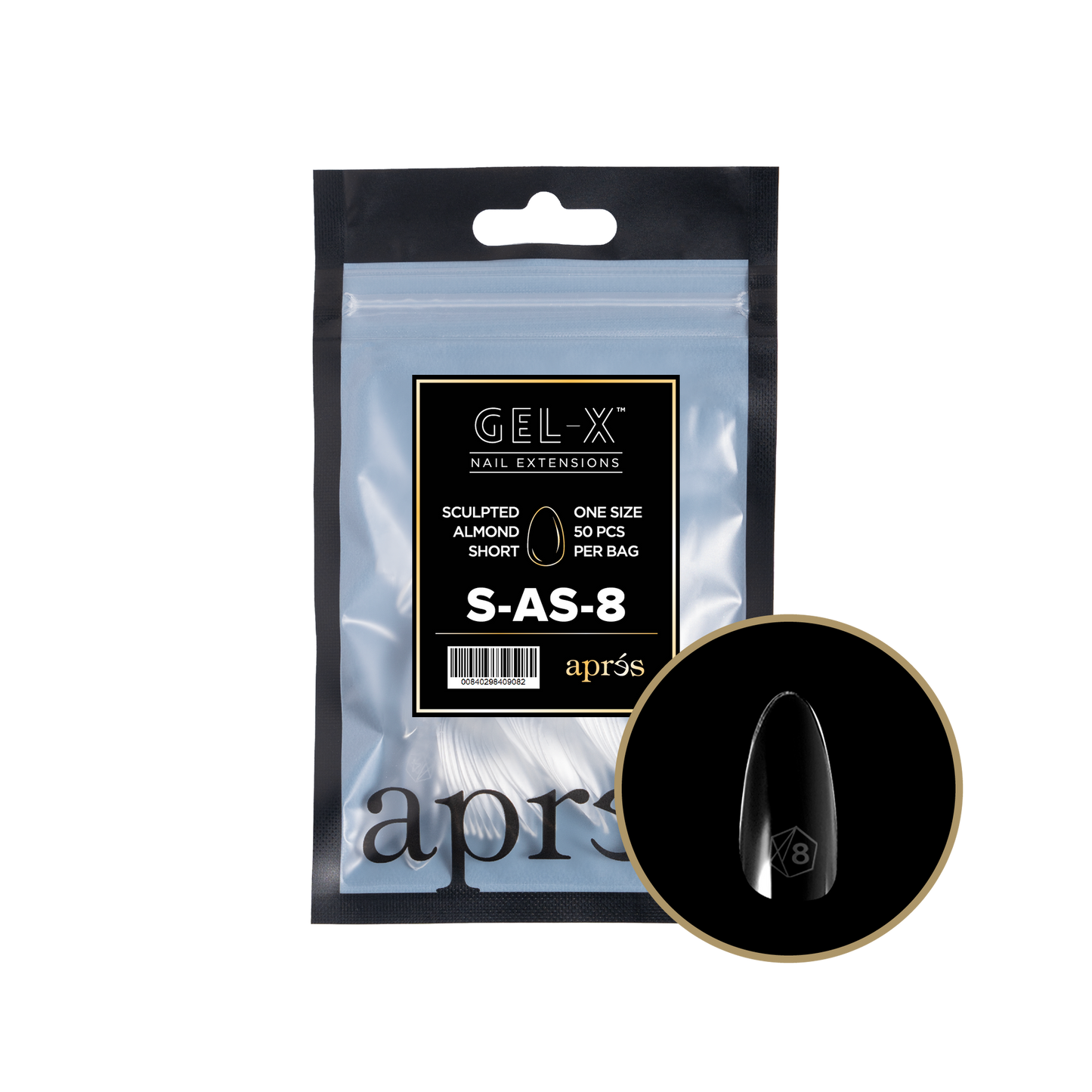 Gel-X Sculpted Almond Short 2.0 Refill Bag