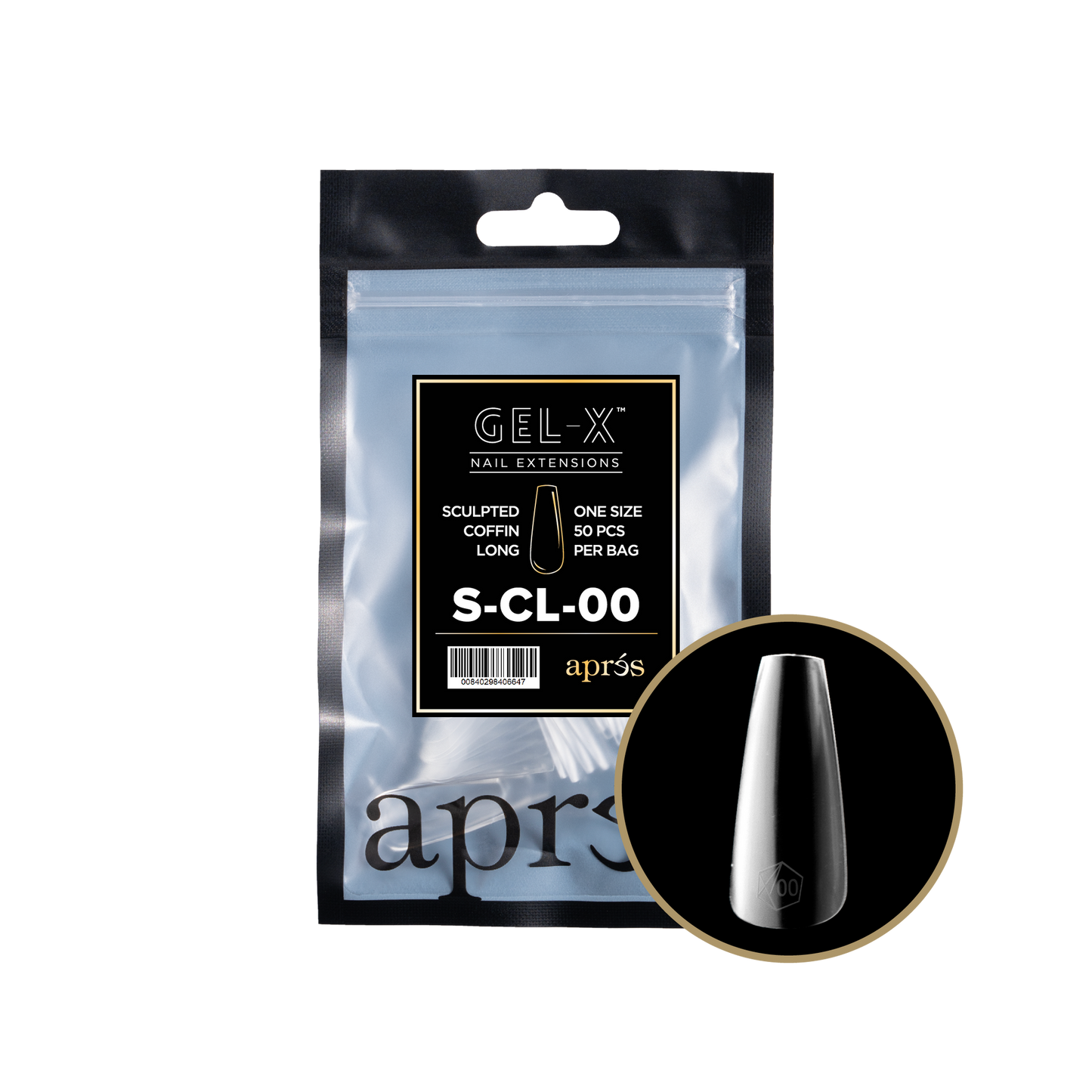Gel-X Sculpted Coffin Long 2.0 Refill Bag