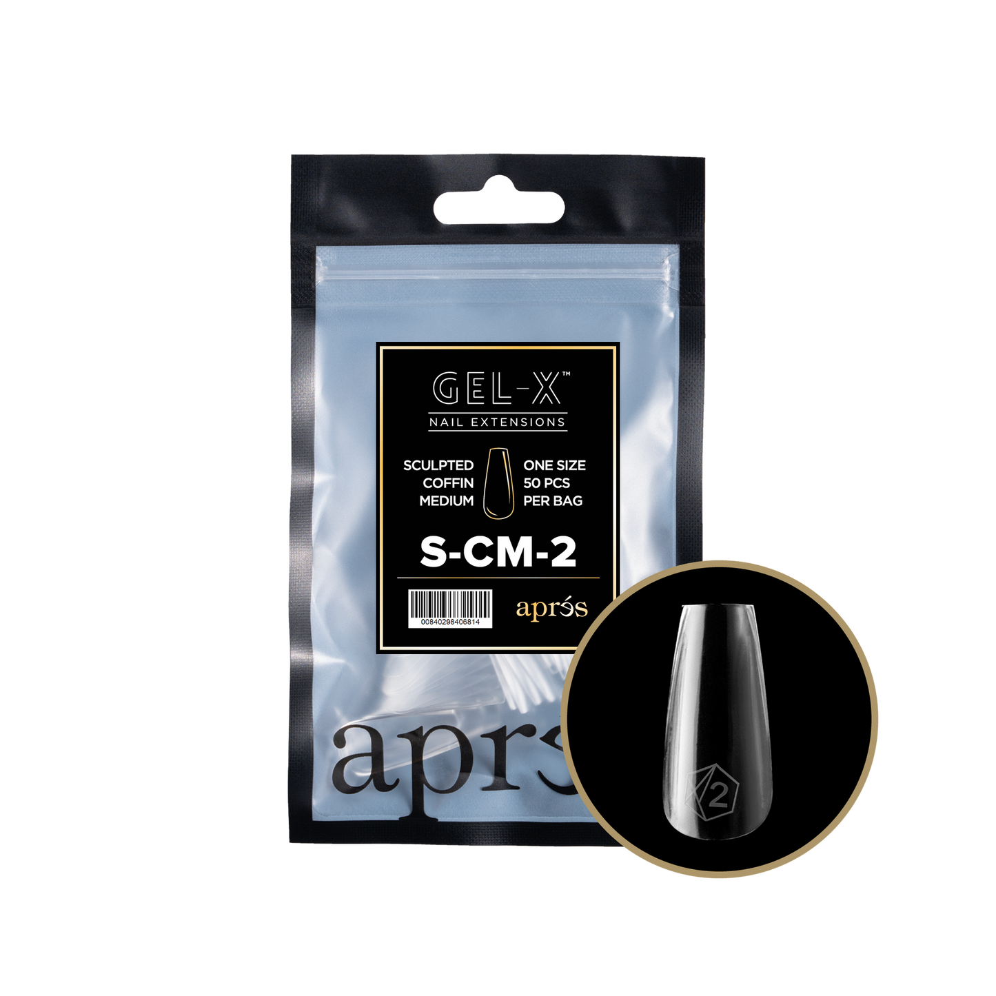 Gel-X Sculpted Coffin Medium 2.0 Refill Bag