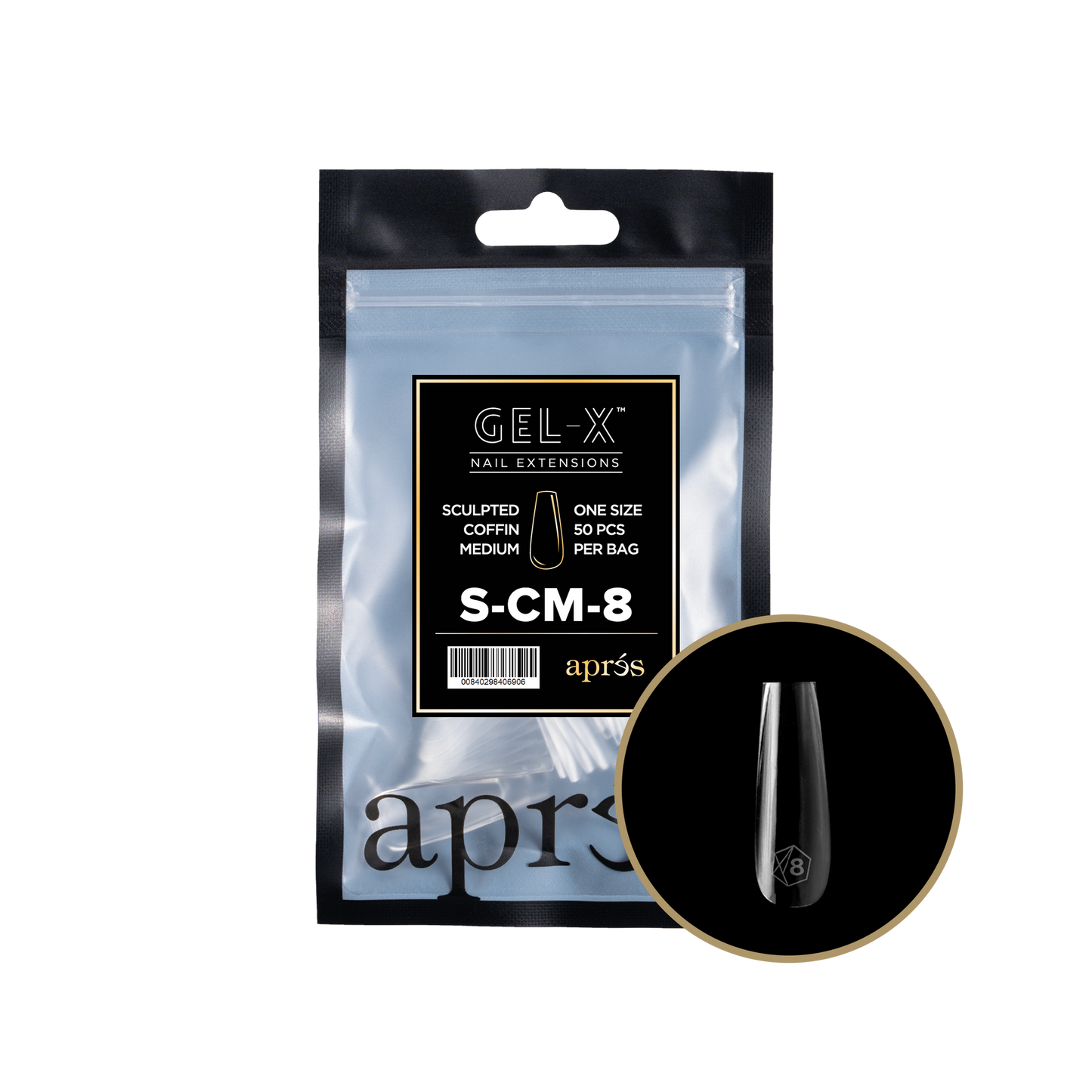 Gel-X Sculpted Coffin Medium 2.0 Refill Bag