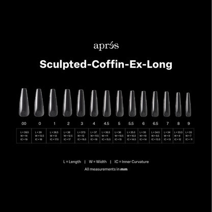 GEL-X® Sculpted Coffin Extra Long Box Of Tips - Pro (350PCS)